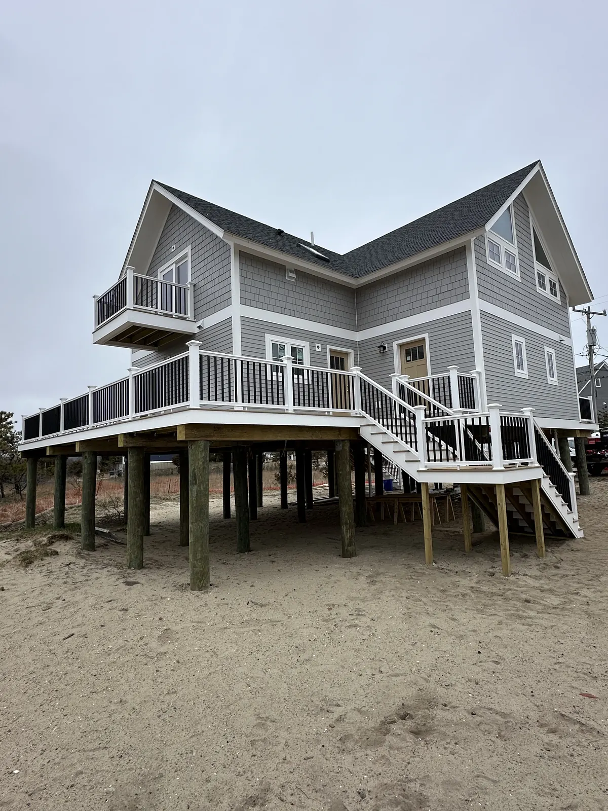 New construction on pilings