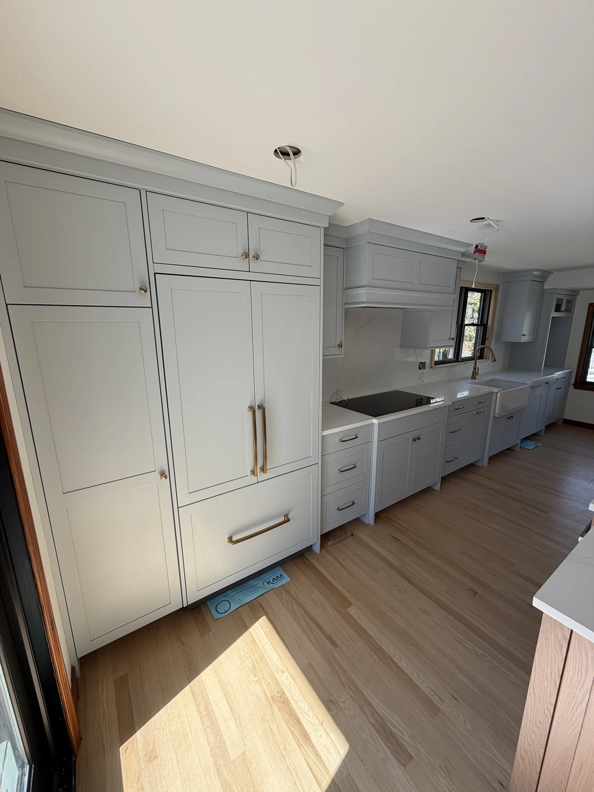 Full-height cabinetry in a new kitchen